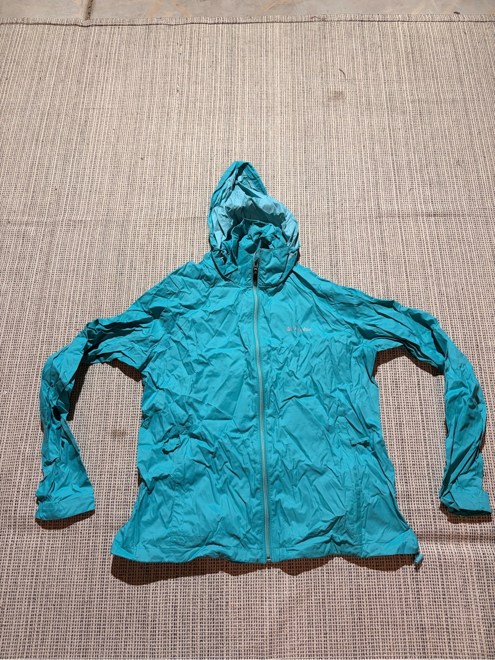COLUMBIA Women's Full Zip Hooded Jacket Size XL